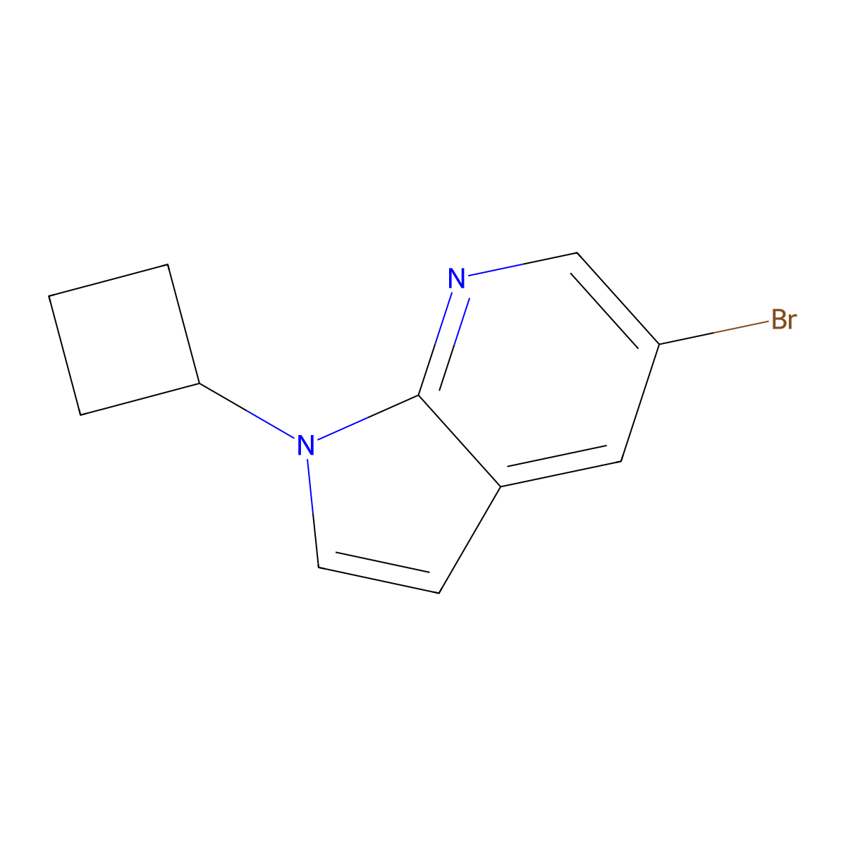 N-cyclobutyl-5-bromo-7-azaindole molecular structure, CAS 1247940-42-6
