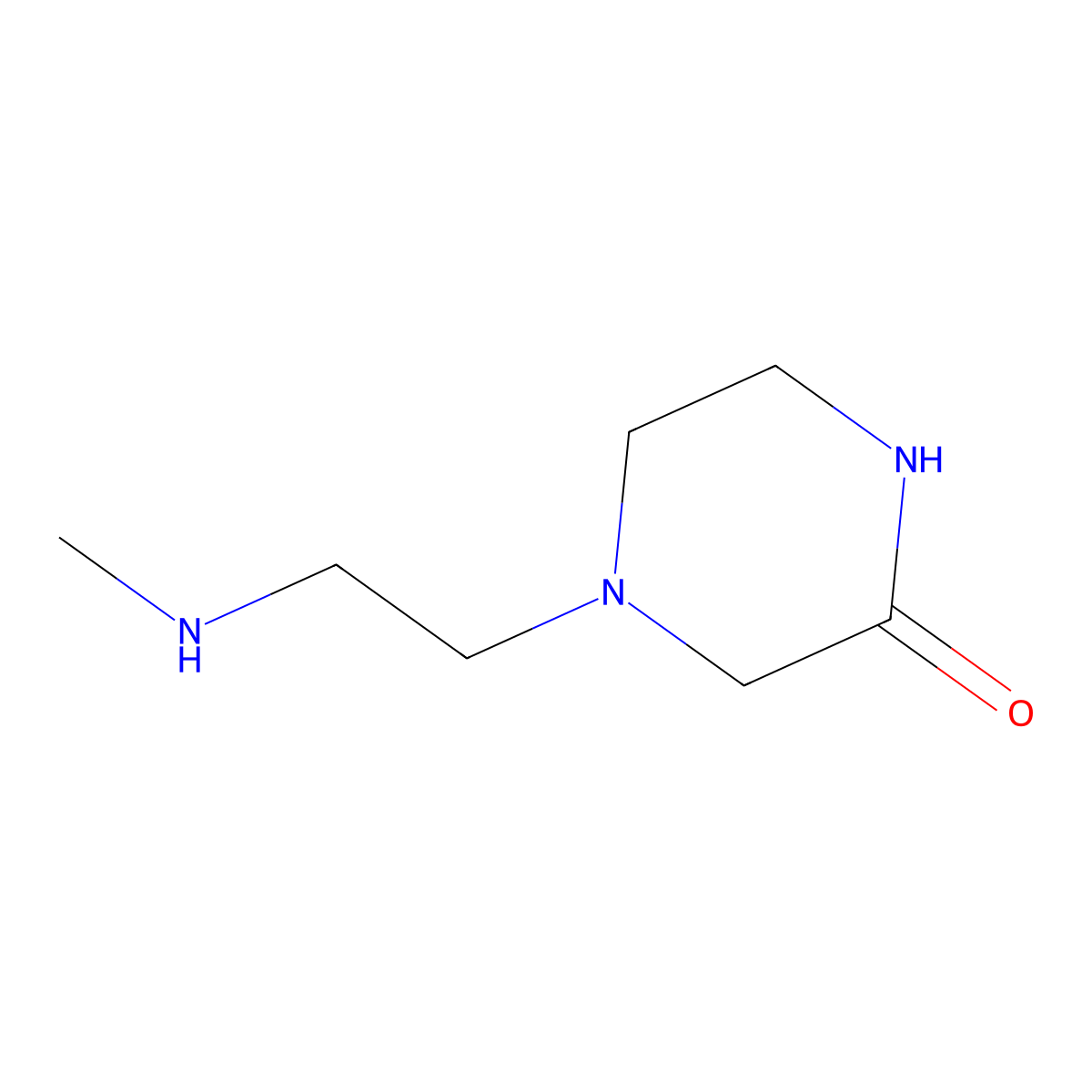 4-[2-(Methylamino)ethyl]piperazin-2-one molecular structure, CAS 1247941-29-2