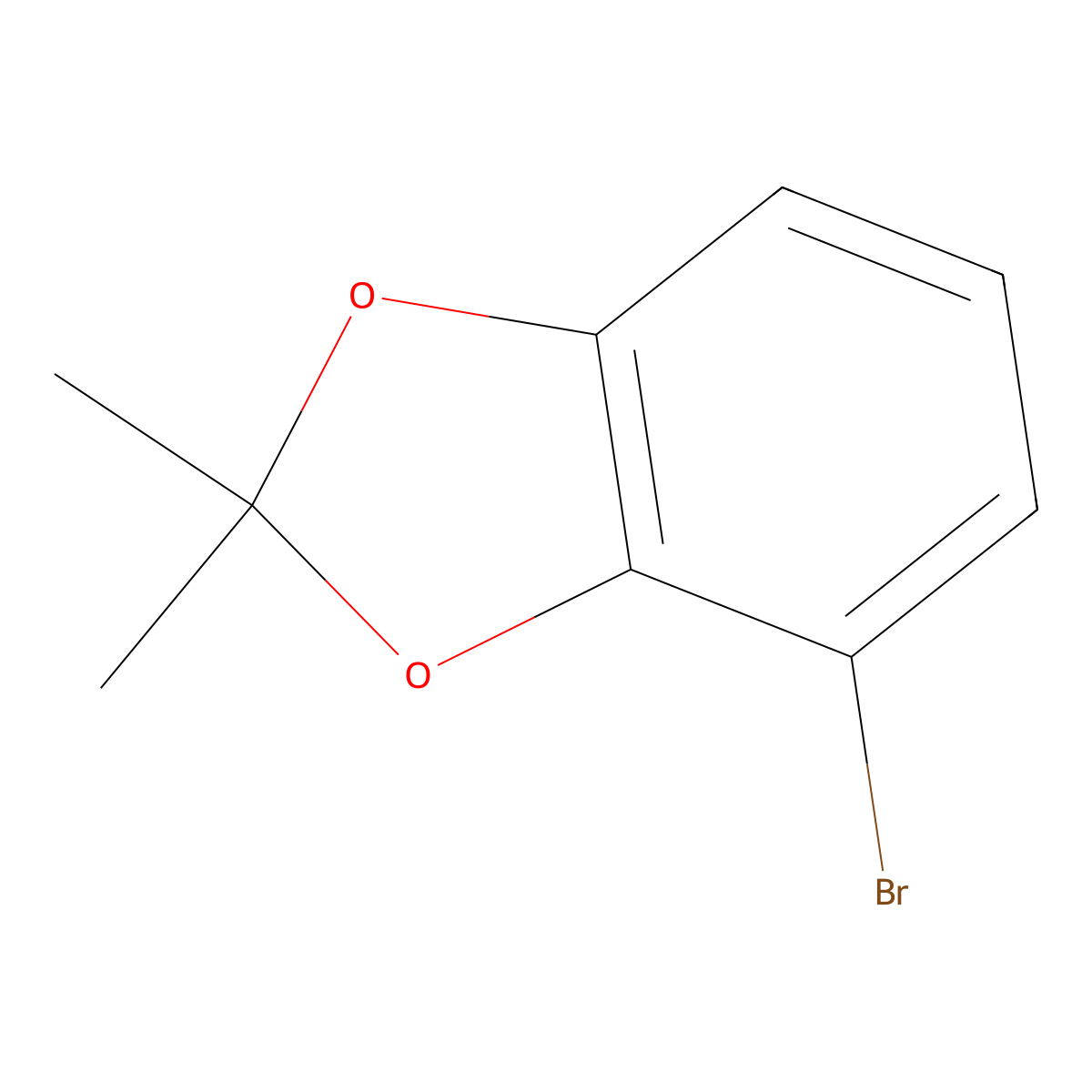 4-Bromo-2,2-dimethylbenzo[d][1,3]dioxole molecular structure, CAS 1247945-14-7