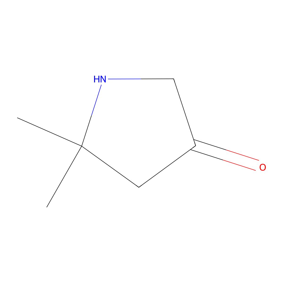 5,5-Dimethylpyrrolidin-3-one molecular structure, CAS 1247981-32-3