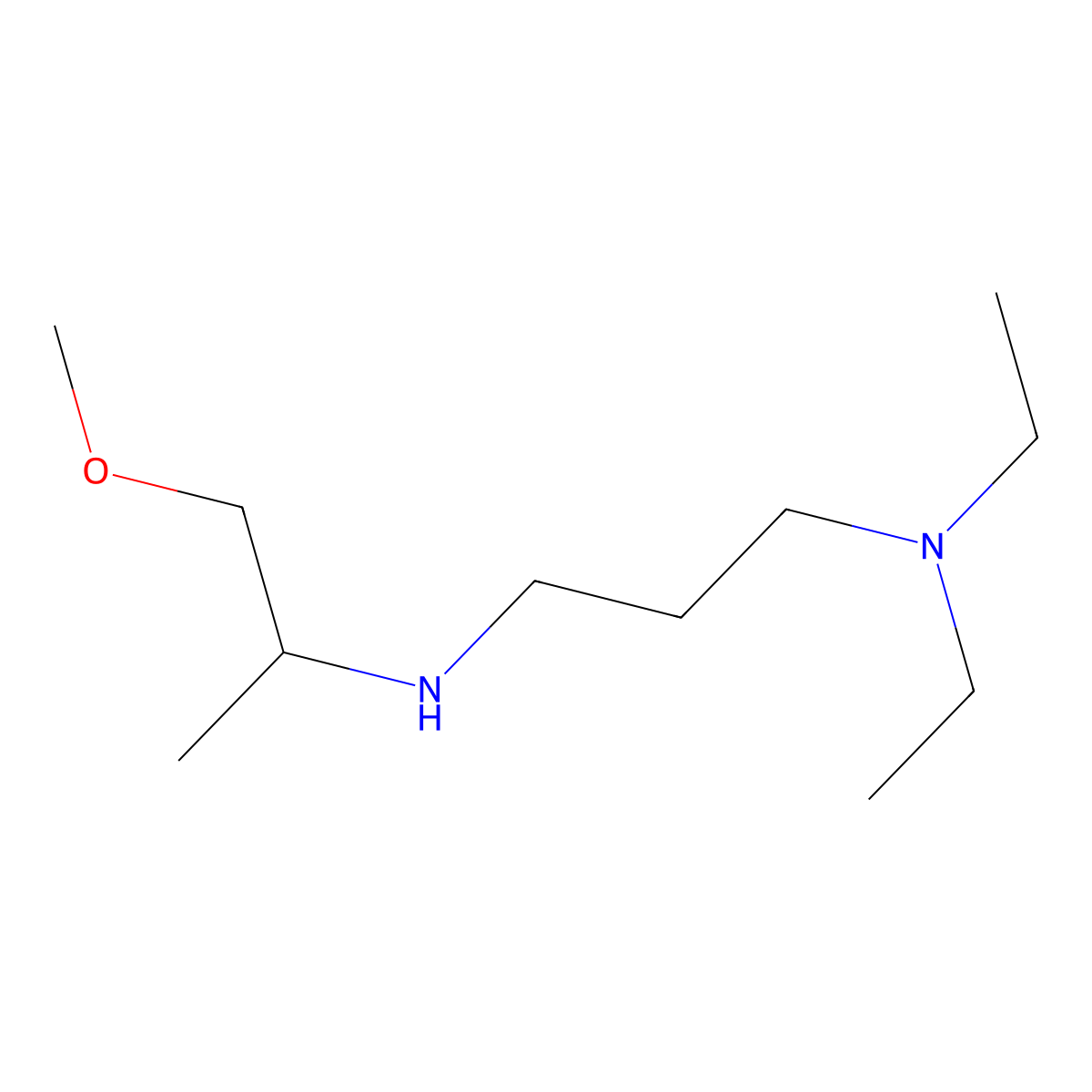 Diethyl({3-[(1-methoxypropan-2-yl)amino]propyl})amine molecular structure, CAS 1247985-10-9