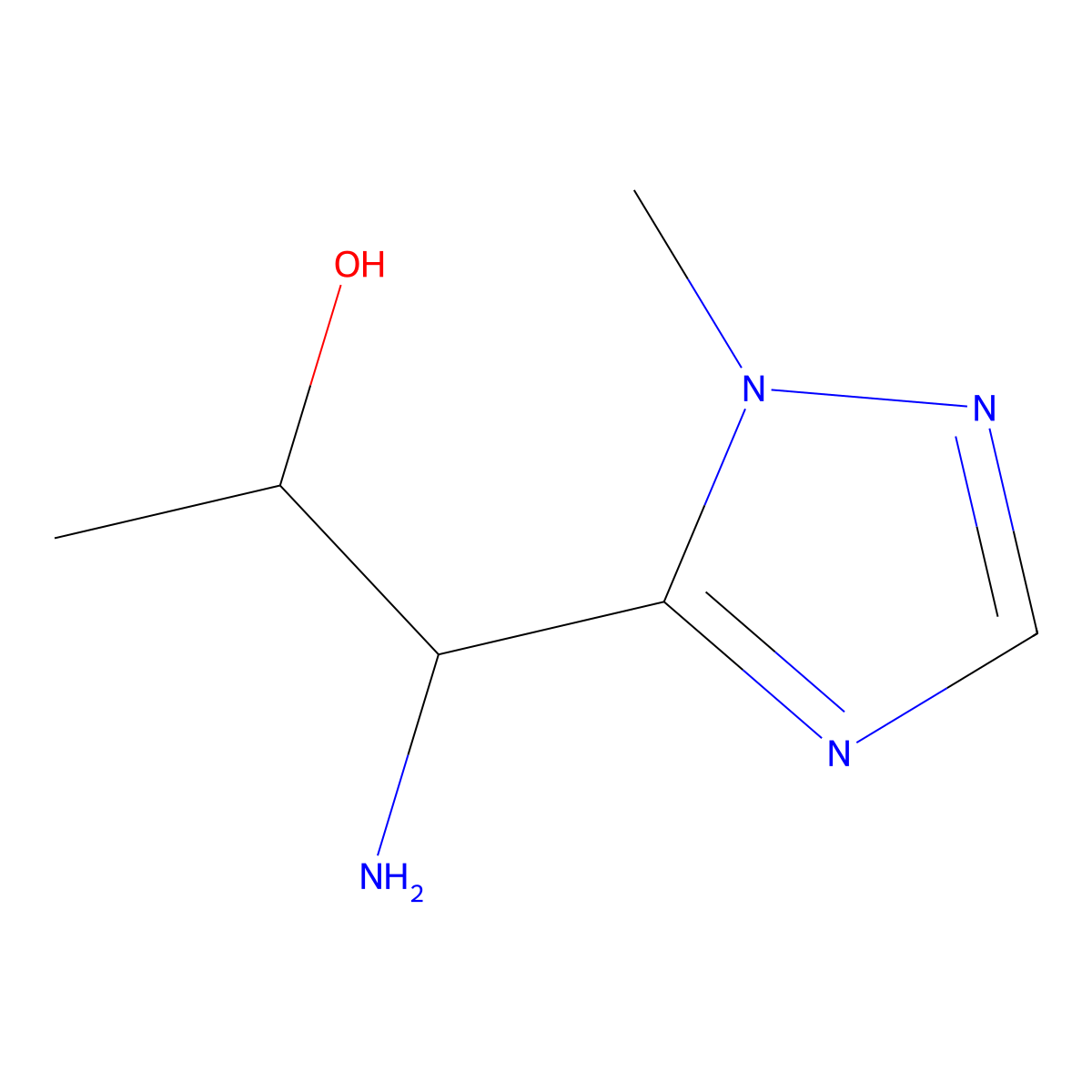 1-Amino-1-(1-methyl-1h-1,2,4-triazol-5-yl)propan-2-ol molecular structure, CAS 1247985-29-0