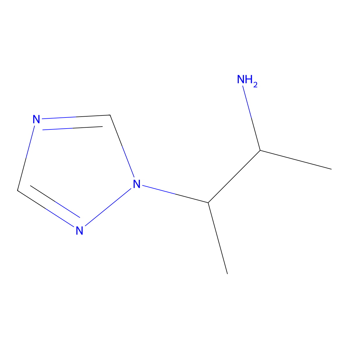 3-(1H-1,2,4-triazol-1-yl)butan-2-amine molecular structure, CAS 1247986-29-3