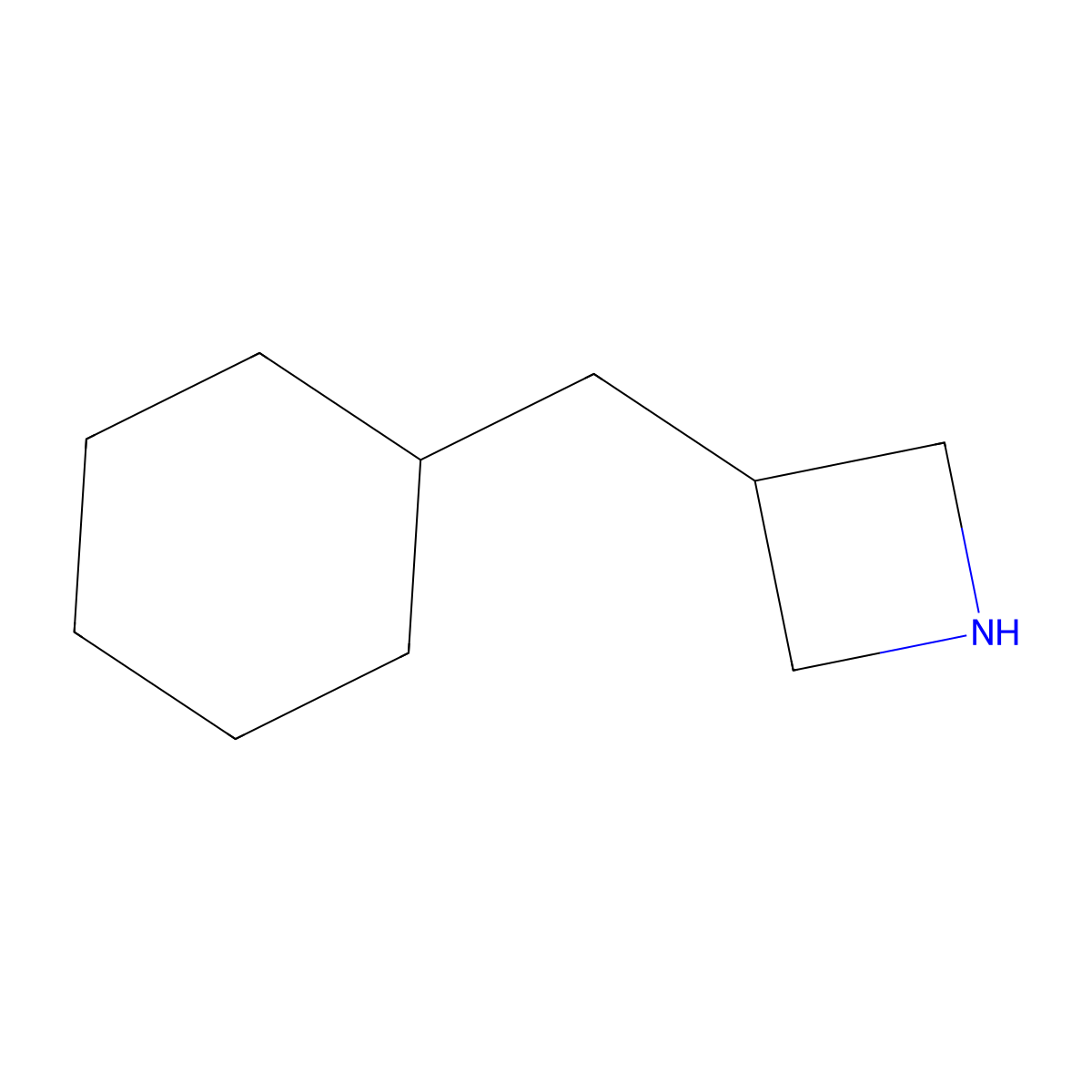 3-(Cyclohexylmethyl)azetidine molecular structure, CAS 1247987-34-3