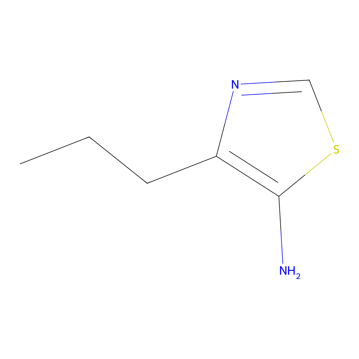 5-Amino-4-(n-propyl)thiazole molecular structure, CAS 1247988-76-6