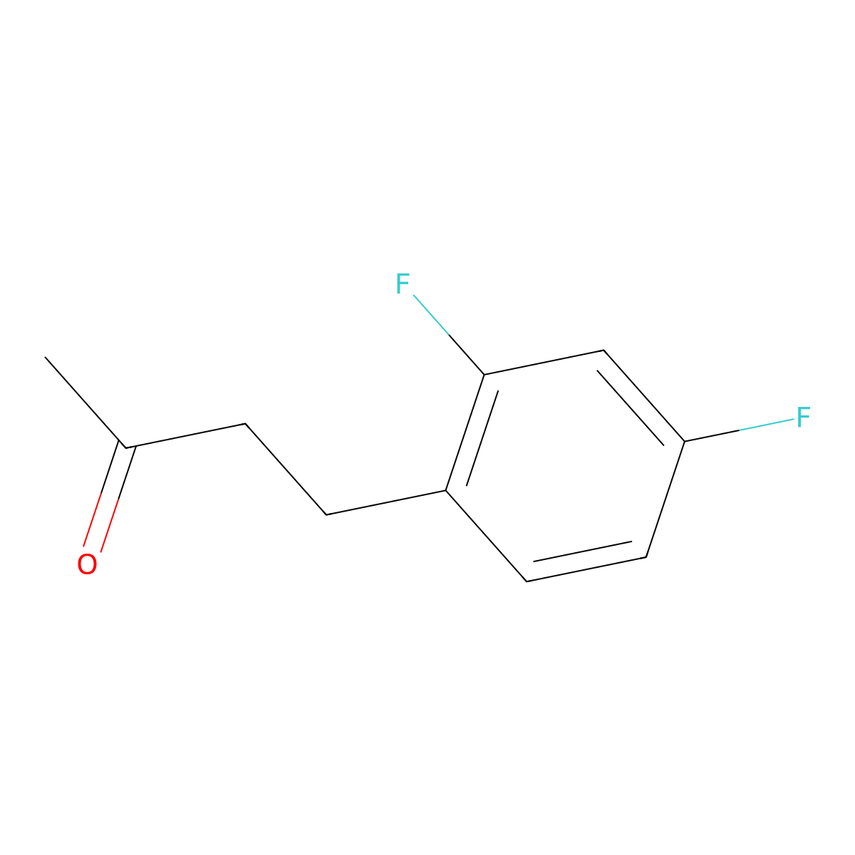 4-(2,4-Difluorophenyl)butan-2-one molecular structure, CAS 1247990-59-5
