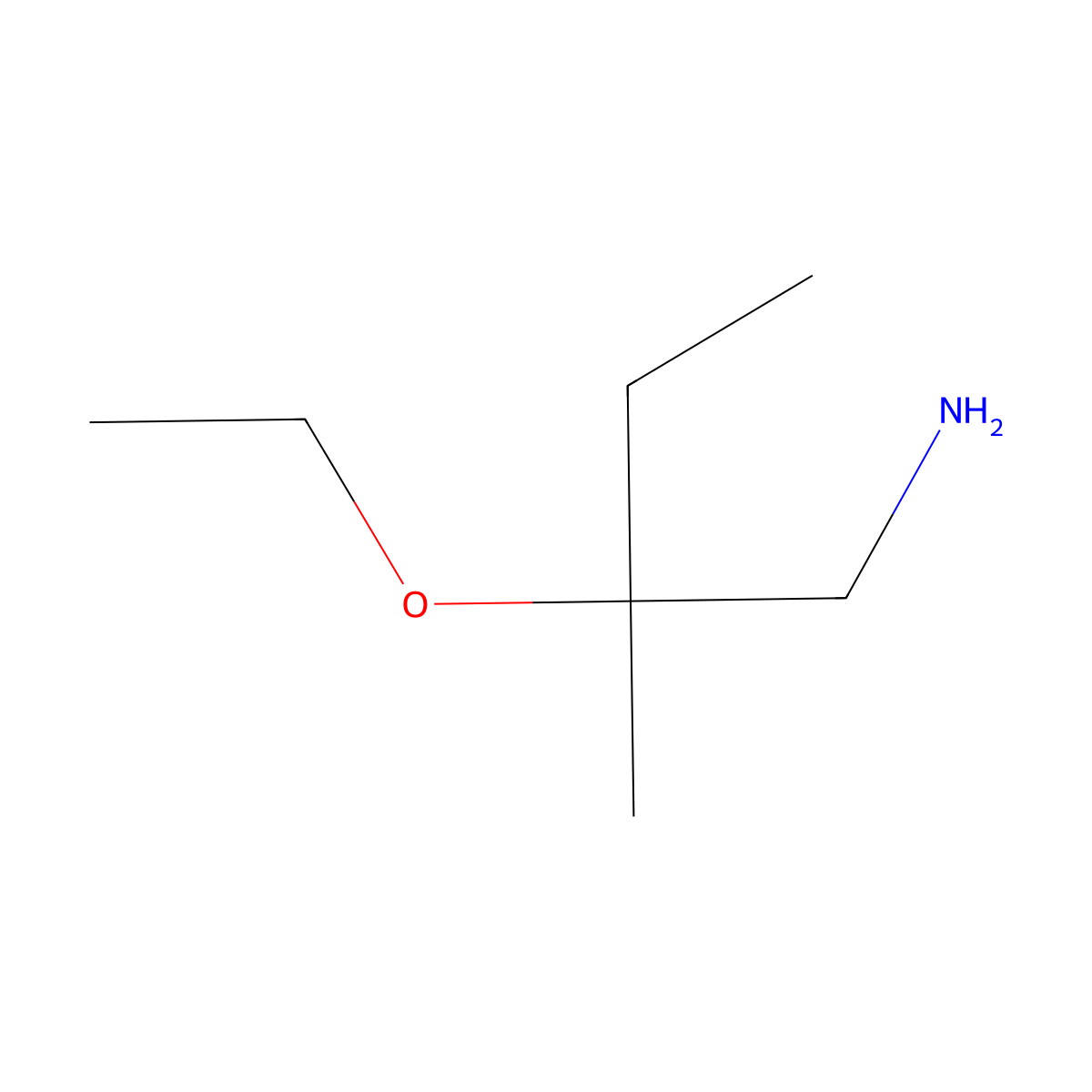 2-Ethoxy-2-methylbutan-1-amine molecular structure, CAS 1247993-77-6