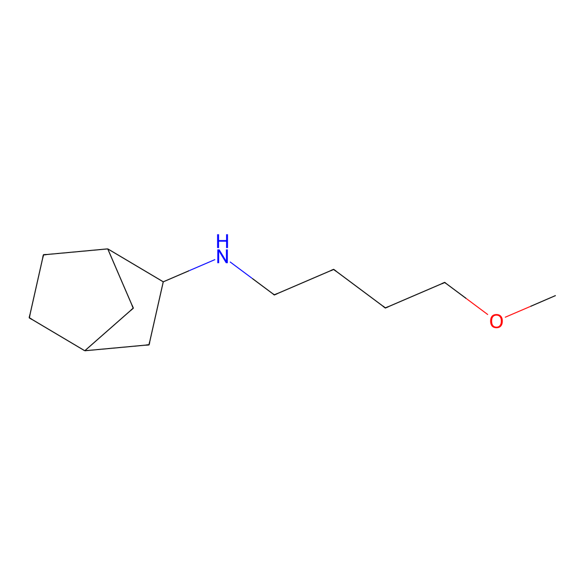 N-(4-methoxybutyl)bicyclo[2.2.1]heptan-2-amine molecular structure, CAS 1247997-28-9