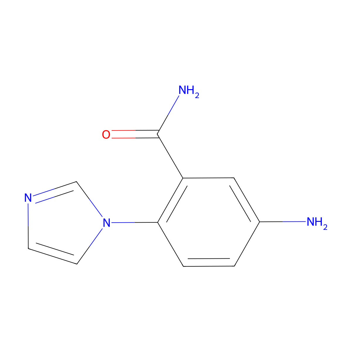 5-amino-2-(1H-imidazol-1-yl)benzamide molecular structure, CAS 1248002-47-2