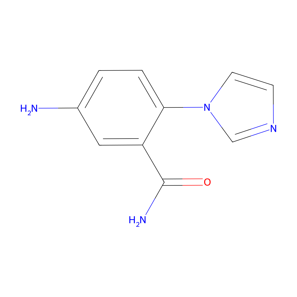 5-amino-2-(1H-imidazol-1-yl)benzamide molecular structure, CAS 1248002-47-2