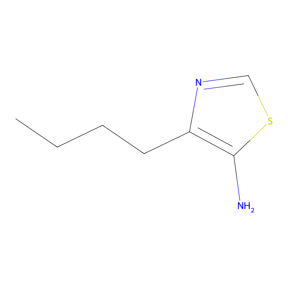 5-Amino-4-(n-butyl)thiazole molecular structure, CAS 1248010-23-2