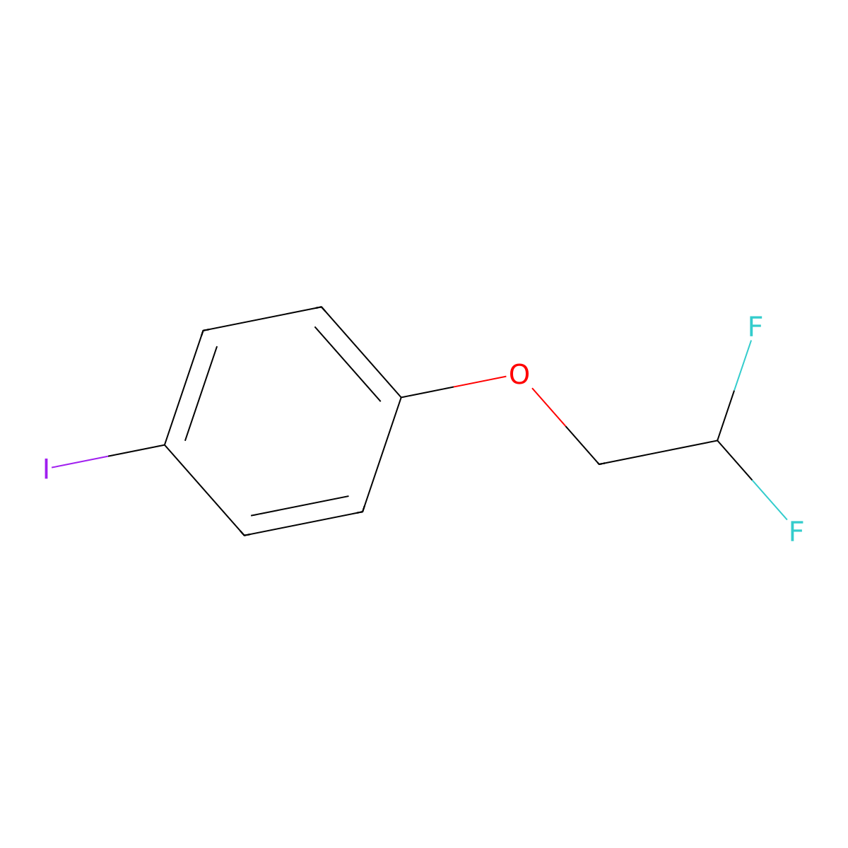 1-(2,2-Difluoroethoxy)-4-iodobenzene molecular structure, CAS 1248010-90-3