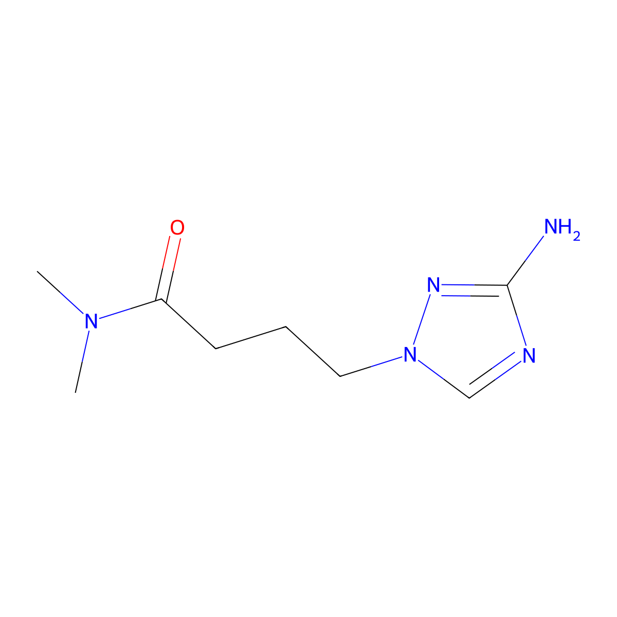 4-(3-Amino-1h-1,2,4-triazol-1-yl)-N,N-dimethylbutanamide molecular structure, CAS 1248012-85-2