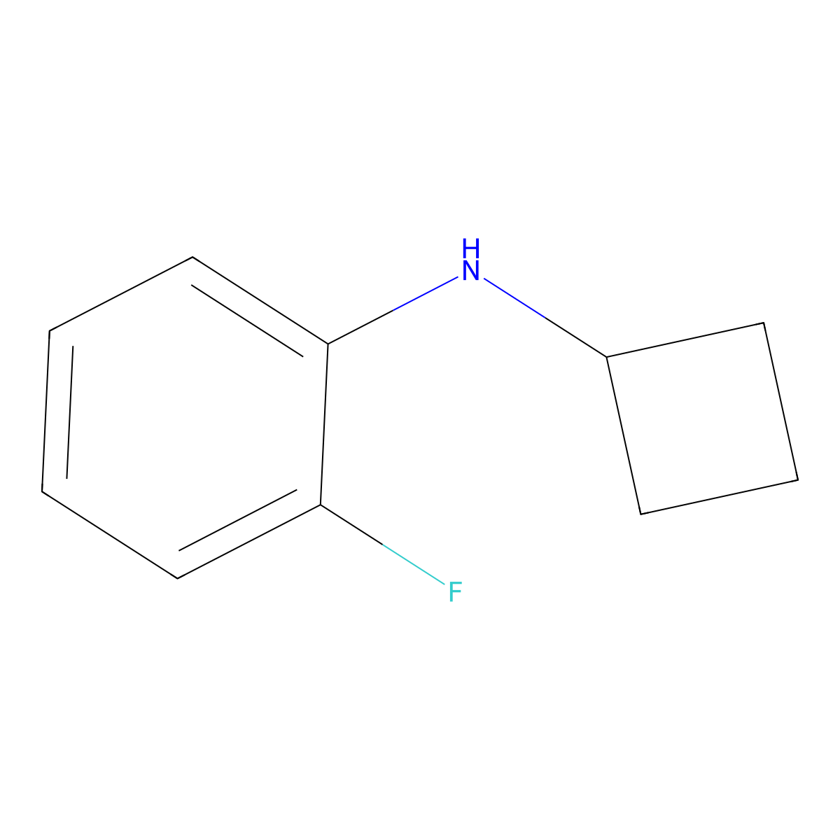 N-cyclobutyl-2-fluoroaniline molecular structure, CAS 1248014-78-9