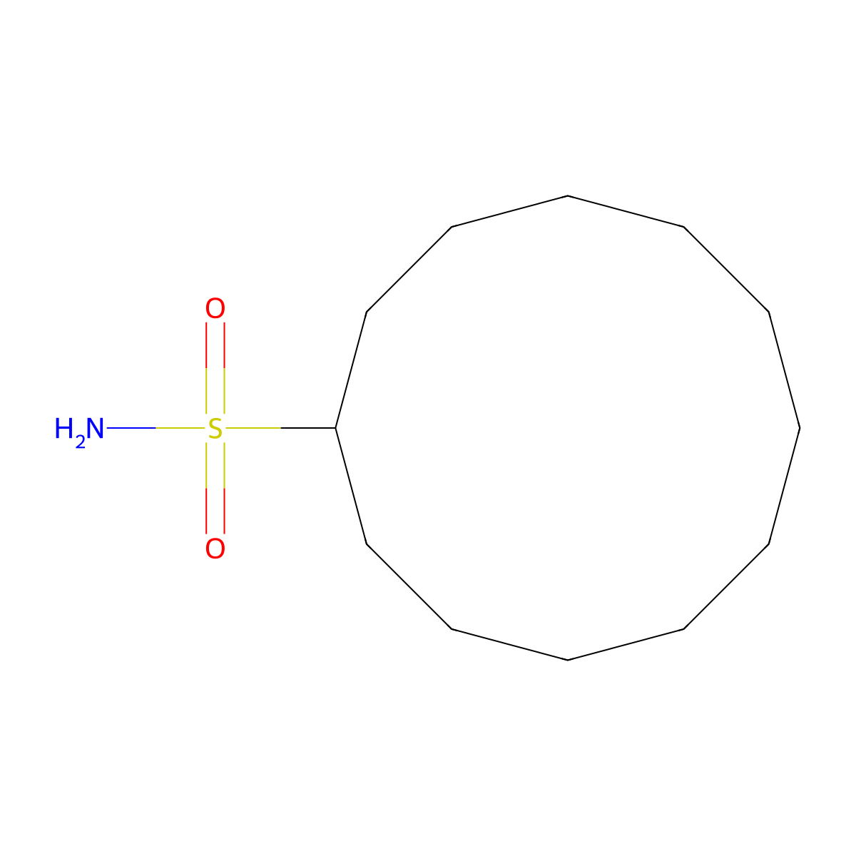 Cyclododecanesulfonamide molecular structure, CAS 1248017-24-4