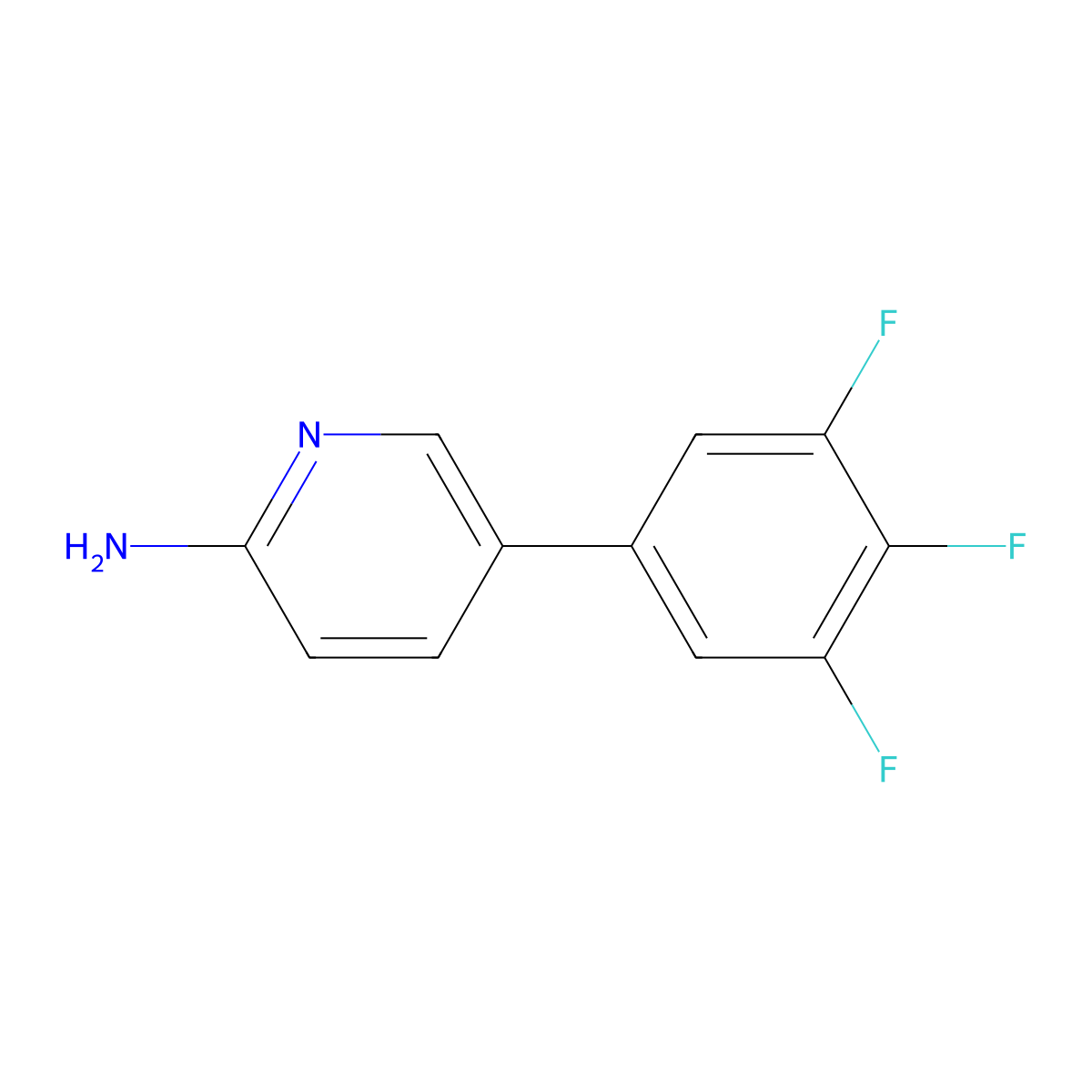 5-(3,4,5-Trifluorophenyl)-2-pyridinamine molecular structure, CAS 1248017-57-3