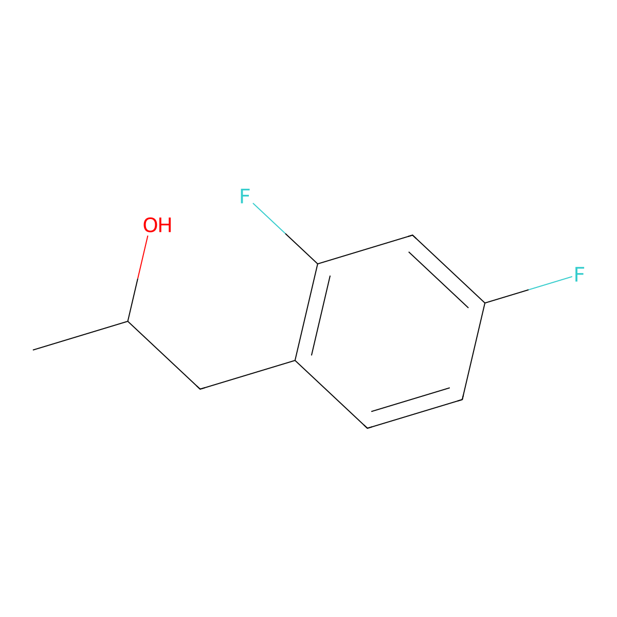 1-(2,4-Difluorophenyl)propan-2-ol molecular structure, CAS 1248017-95-9