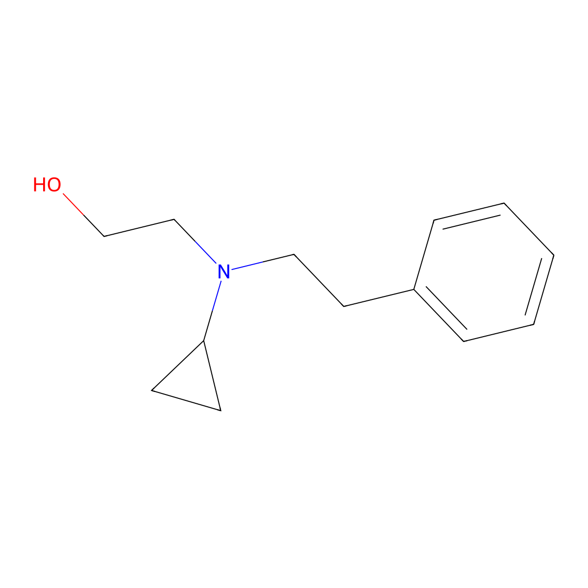 2-[Cyclopropyl(2-phenylethyl)amino]ethanol molecular structure, CAS 1248018-70-3