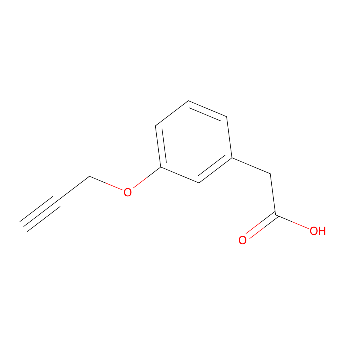 2-[3-(Prop-2-yn-1-yloxy)phenyl]acetic acid molecular structure, CAS 1248019-61-5