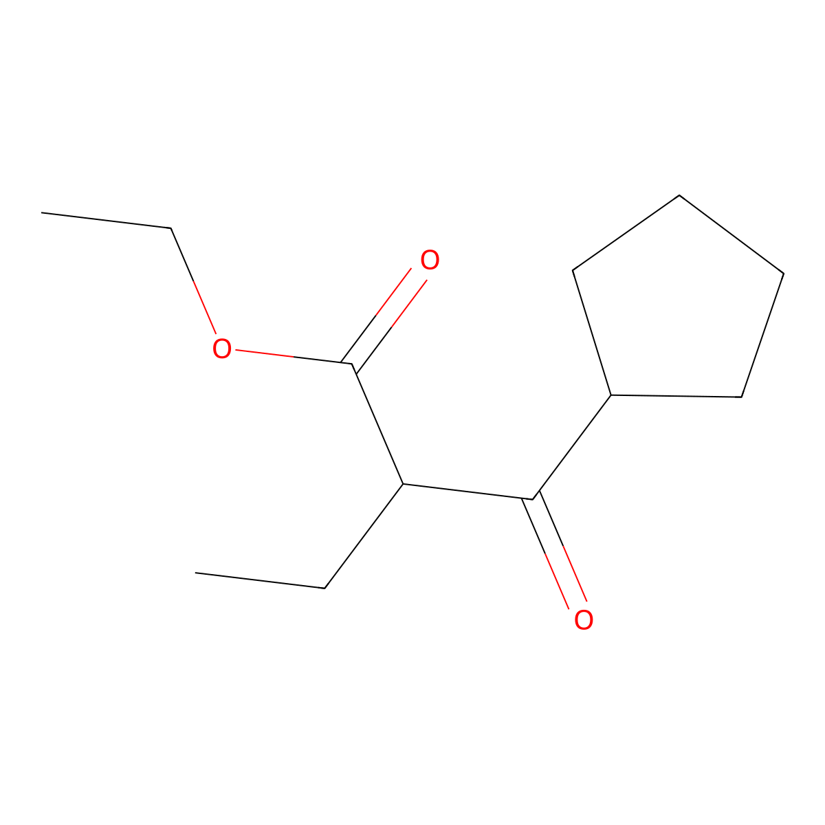 Ethyl 2-cyclopentanecarbonylbutanoate molecular structure, CAS 1248020-15-6