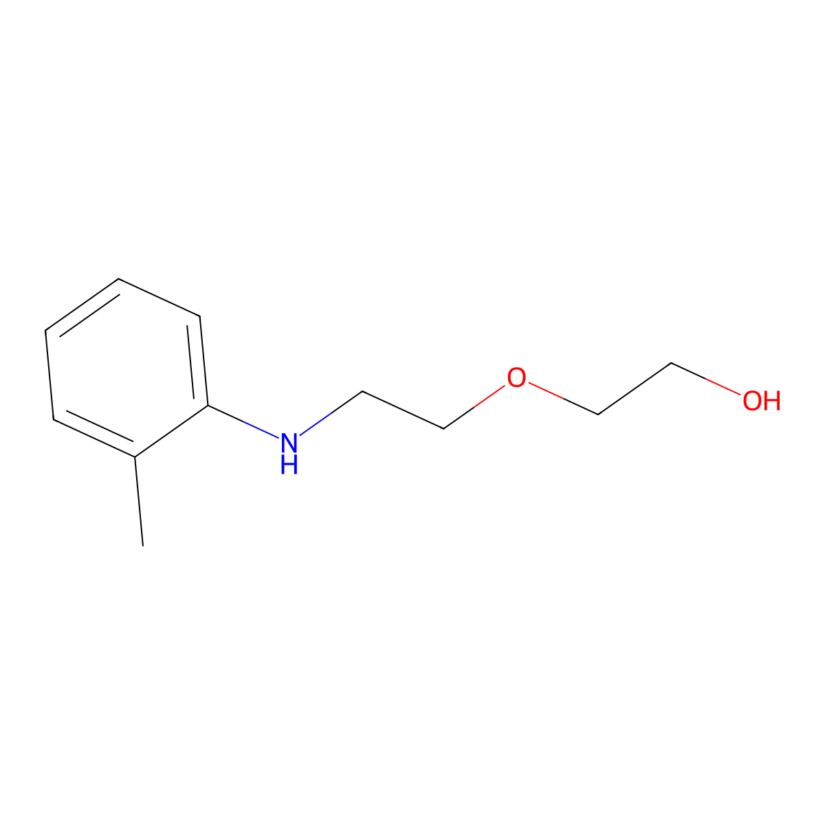 2-(2-(O-tolylamino)ethoxy)ethan-1-ol molecular structure, CAS 1248027-69-1