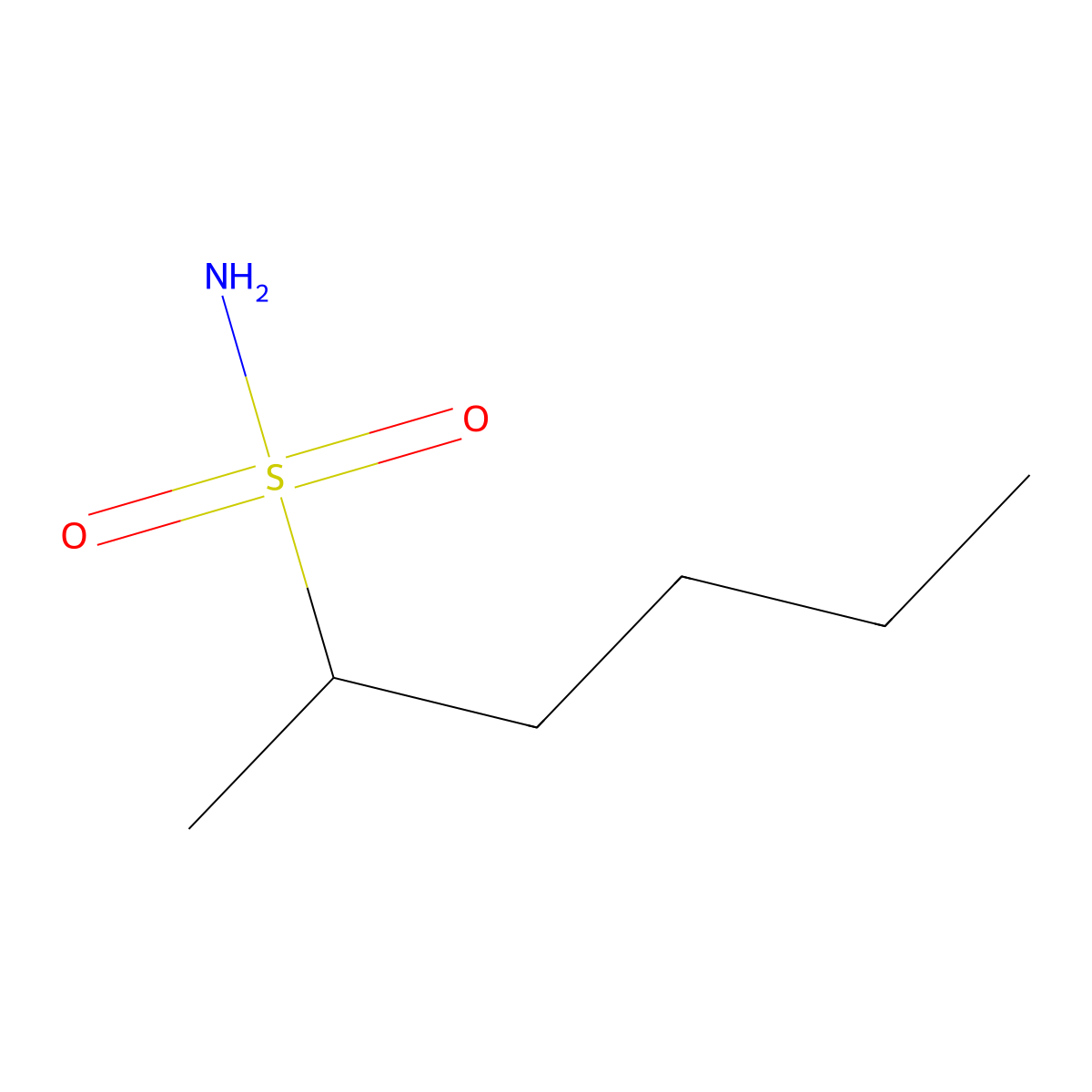 Hexane-2-sulfonamide molecular structure, CAS 1248031-70-0