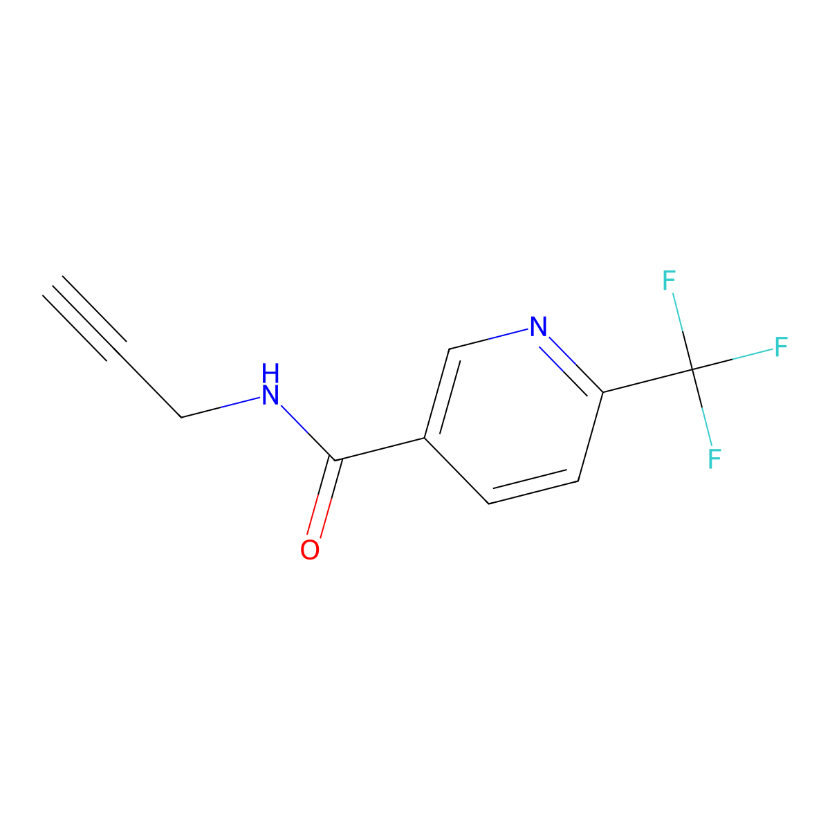 N-(Prop-2-yn-1-yl)-6-(trifluoromethyl)nicotinamide molecular structure, CAS 1248031-97-1