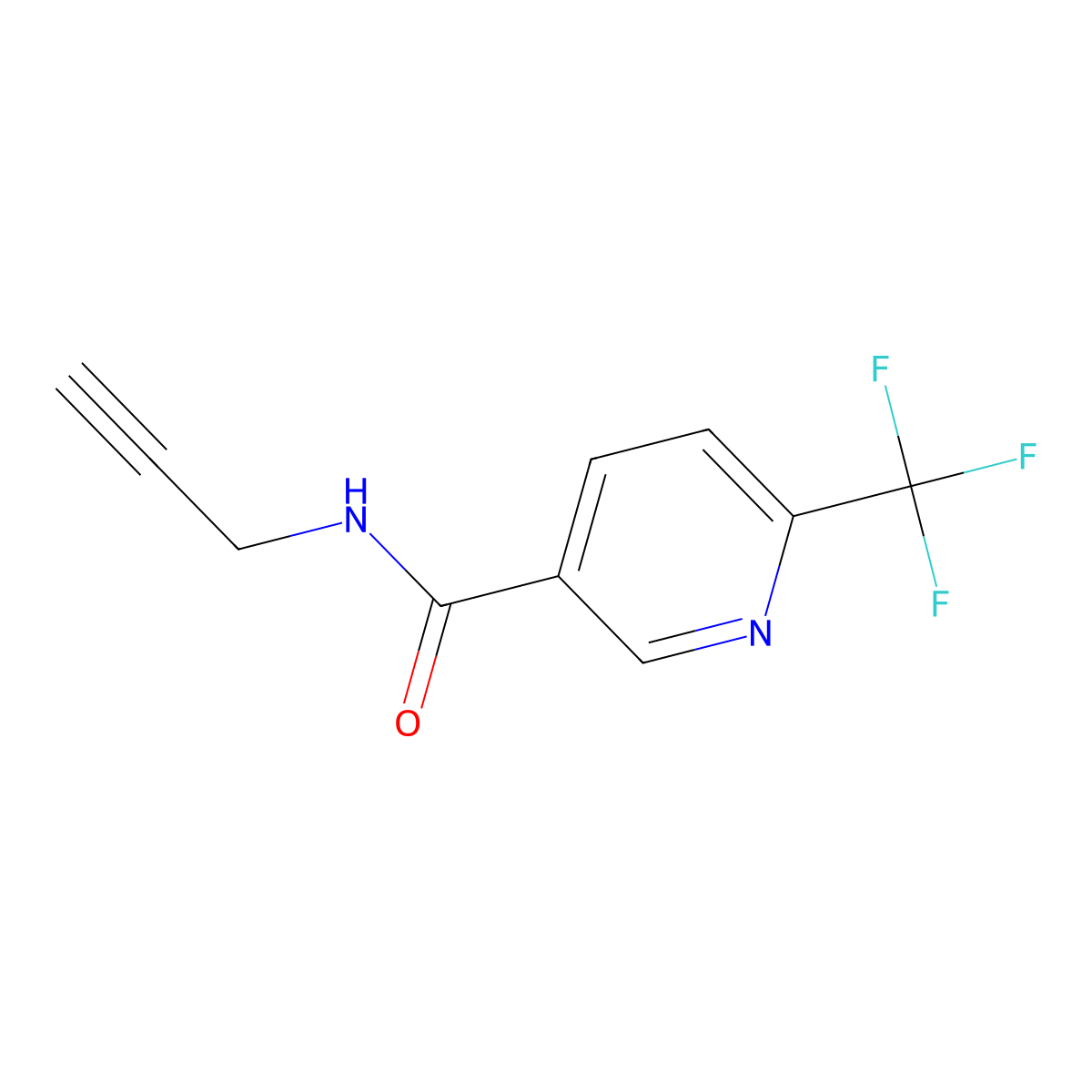 N-(Prop-2-yn-1-yl)-6-(trifluoromethyl)nicotinamide molecular structure, CAS 1248031-97-1