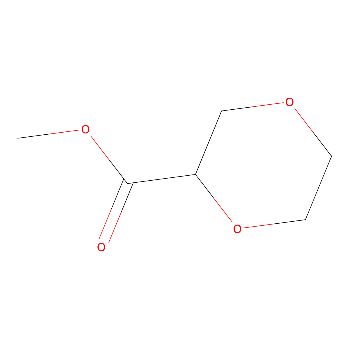 Methyl 1,4-dioxane-2-carboxylate molecular structure, CAS 1248039-63-5