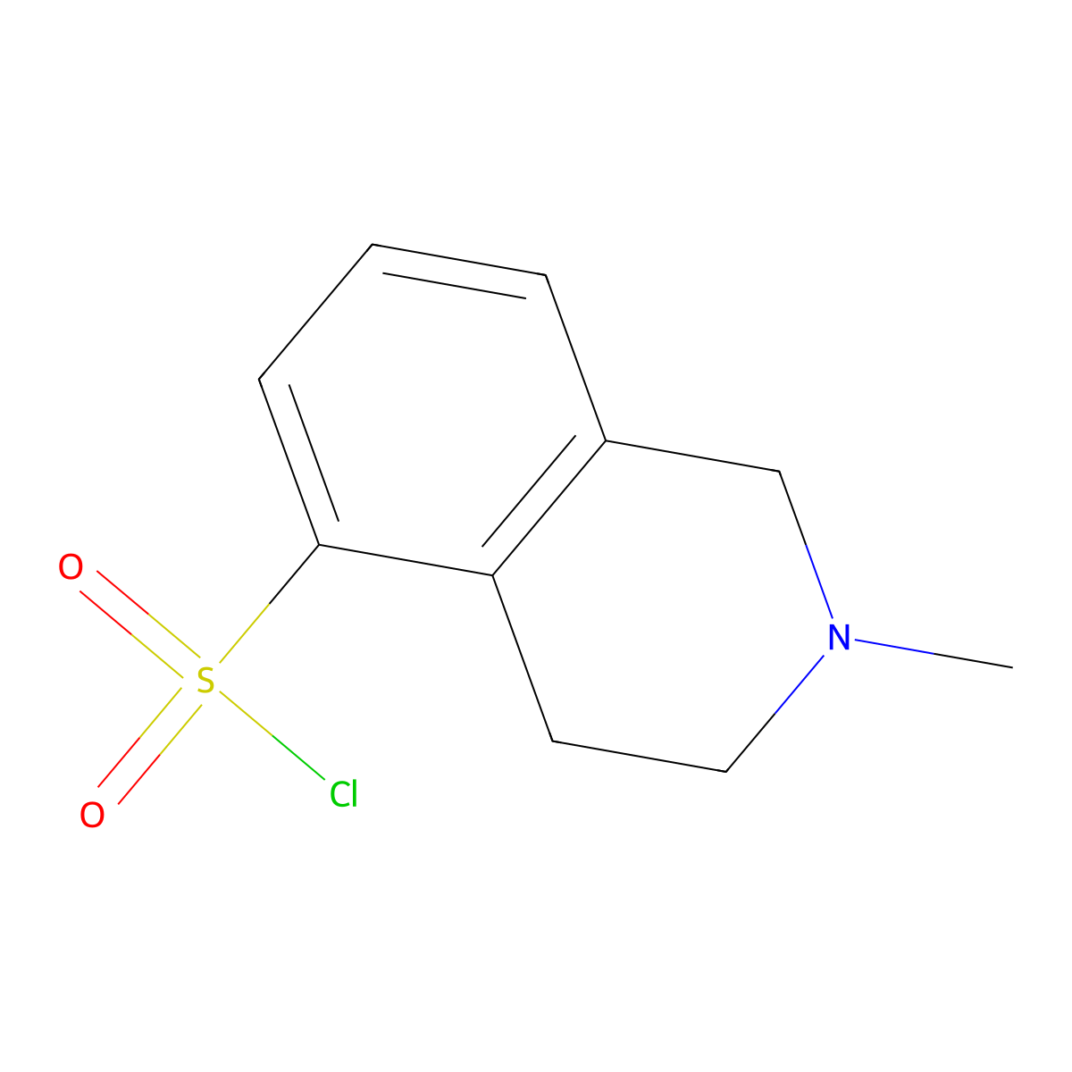 2-Methyl-1,2,3,4-tetrahydroisoquinoline-5-sulfonyl chloride molecular structure, CAS 1248046-16-3