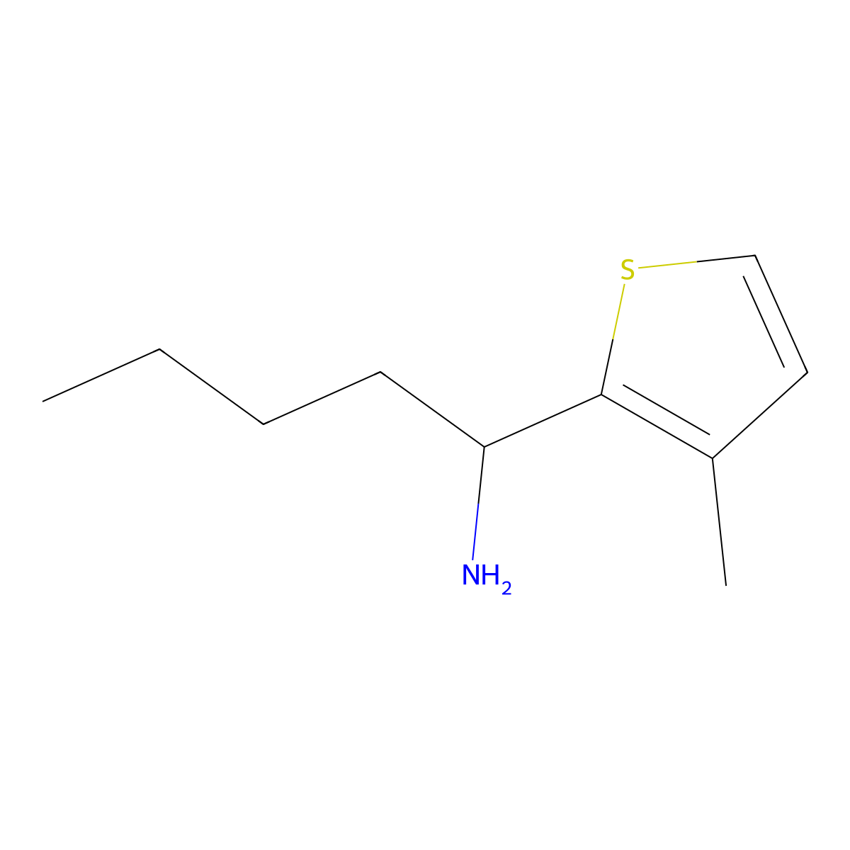 1-(3-Methylthiophen-2-yl)pentan-1-amine molecular structure, CAS 1248049-00-4