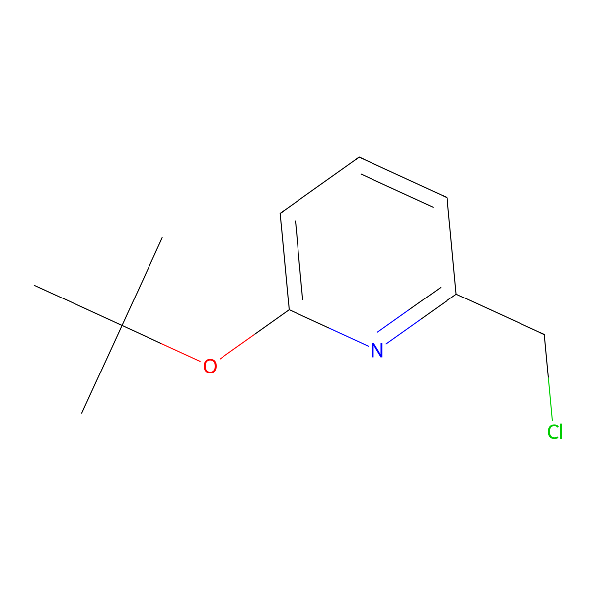 2-(Tert-butoxy)-6-(chloromethyl)pyridine molecular structure, CAS 1248049-34-4