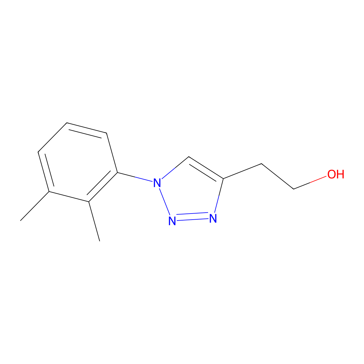2-[1-(2,3-dimethylphenyl)-1H-1,2,3-triazol-4-yl]ethan-1-ol molecular structure, CAS 1248052-65-4