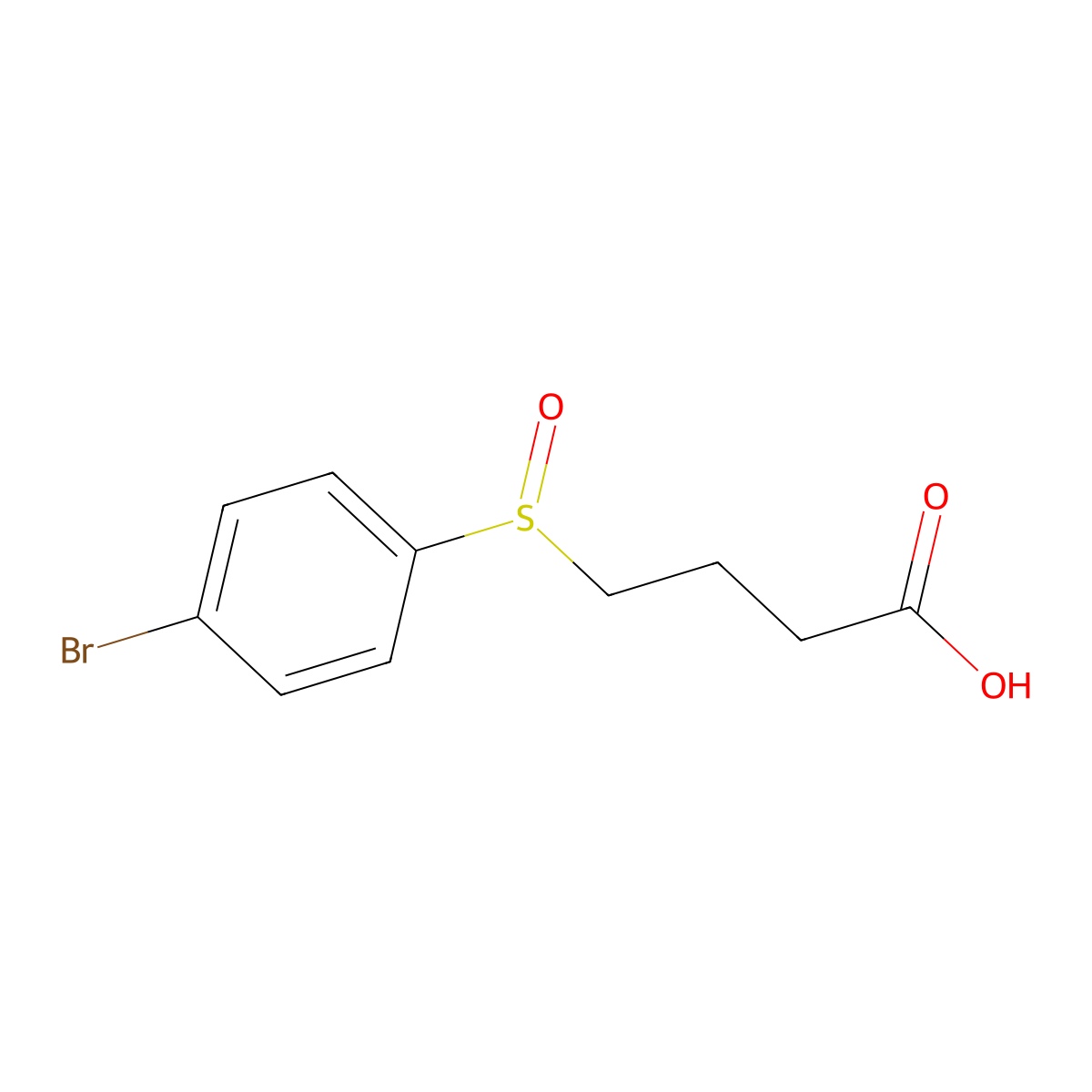 4-(4-Bromobenzenesulfinyl)butanoic acid molecular structure, CAS 1248054-79-6