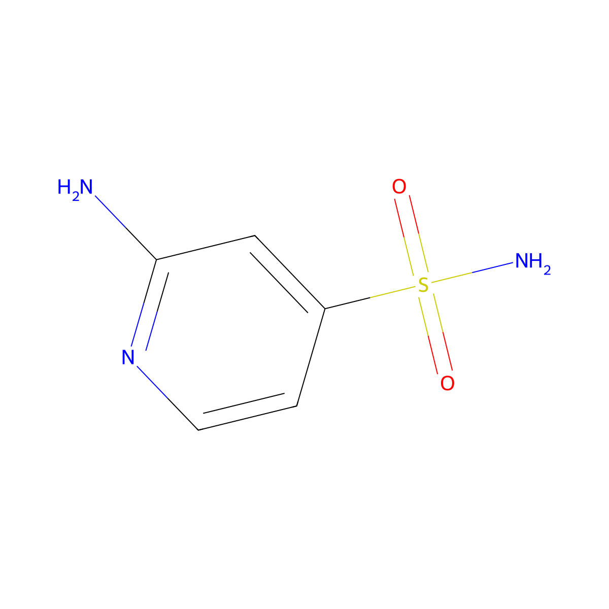 2-Aminopyridine-4-sulfonamide molecular structure, CAS 1248057-21-7