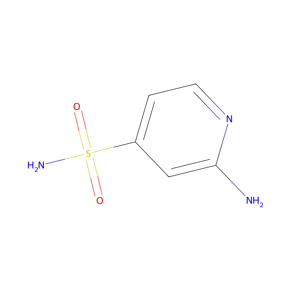 2-Aminopyridine-4-sulfonamide molecular structure, CAS 1248057-21-7