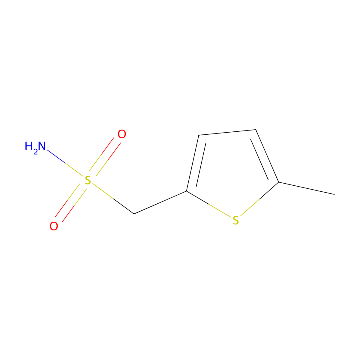 (5-Methylthiophen-2-yl)methanesulfonamide molecular structure, CAS 1248061-49-5