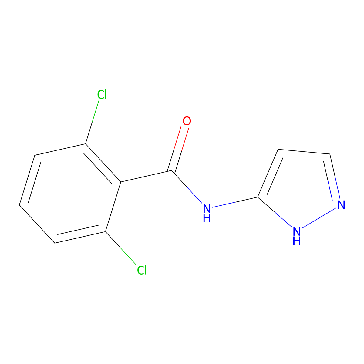 2,6-Dichloro-N-(1H-pyrazol-3-yl)benzamide molecular structure, CAS 1248062-25-0