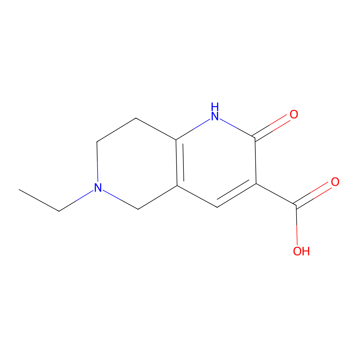 6-Ethyl-2-oxo-1,2,5,6,7,8-hexahydro-1,6-naphthyridine-3-carboxylic acid molecular structure, CAS 1248066-20-7