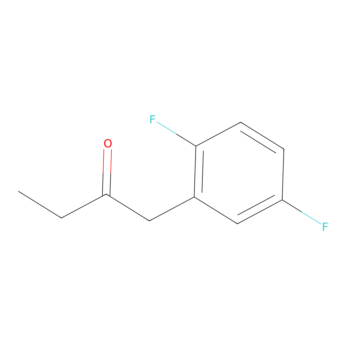 1-(2,5-Difluorophenyl)butan-2-one molecular structure, CAS 1248068-34-9