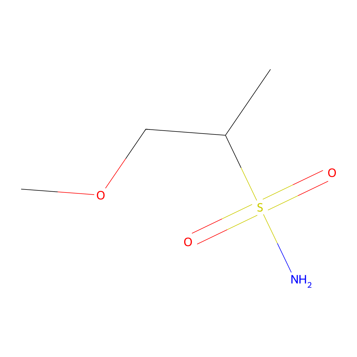 1-Methoxypropane-2-sulfonamide molecular structure, CAS 1248069-02-4