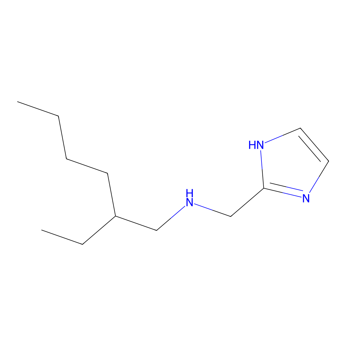 (2-ethylhexyl)[(1H-imidazol-2-yl)methyl]amine molecular structure, CAS 1248069-21-7