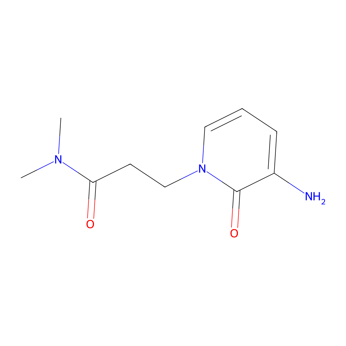 3-(3-Amino-2-oxopyridin-1(2h)-yl)-N,N-dimethylpropanamide molecular structure, CAS 1248069-30-8