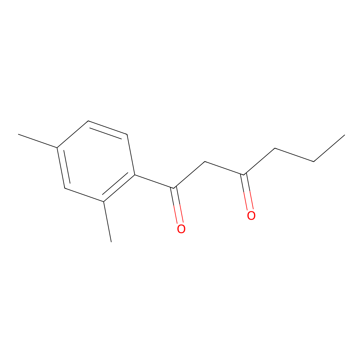 1-(2,4-Dimethylphenyl)-1,3-hexanedione molecular structure, CAS 1248069-95-5