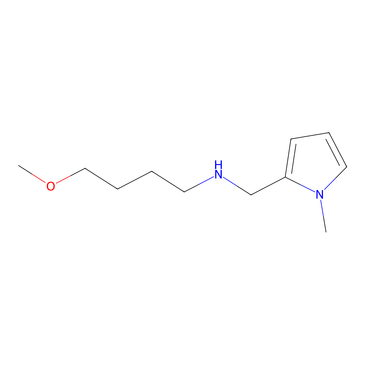 (4-Methoxybutyl)[(1-methyl-1H-pyrrol-2-yl)methyl]amine molecular structure, CAS 1248070-47-4