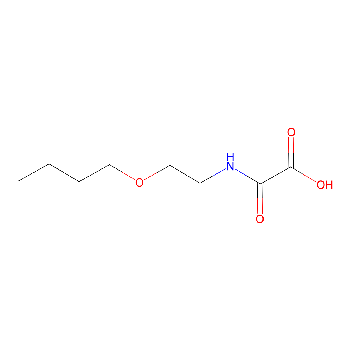[(2-Butoxyethyl)carbamoyl]formic acid molecular structure, CAS 1248079-21-1