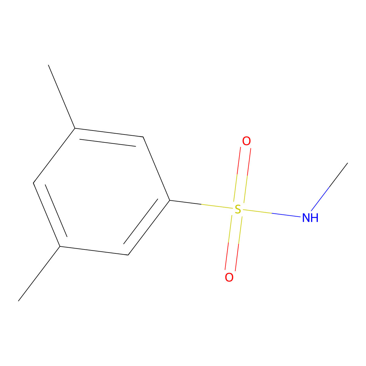 N,3,5-Trimethylbenzene-1-sulfonamide molecular structure, CAS 1248079-31-3