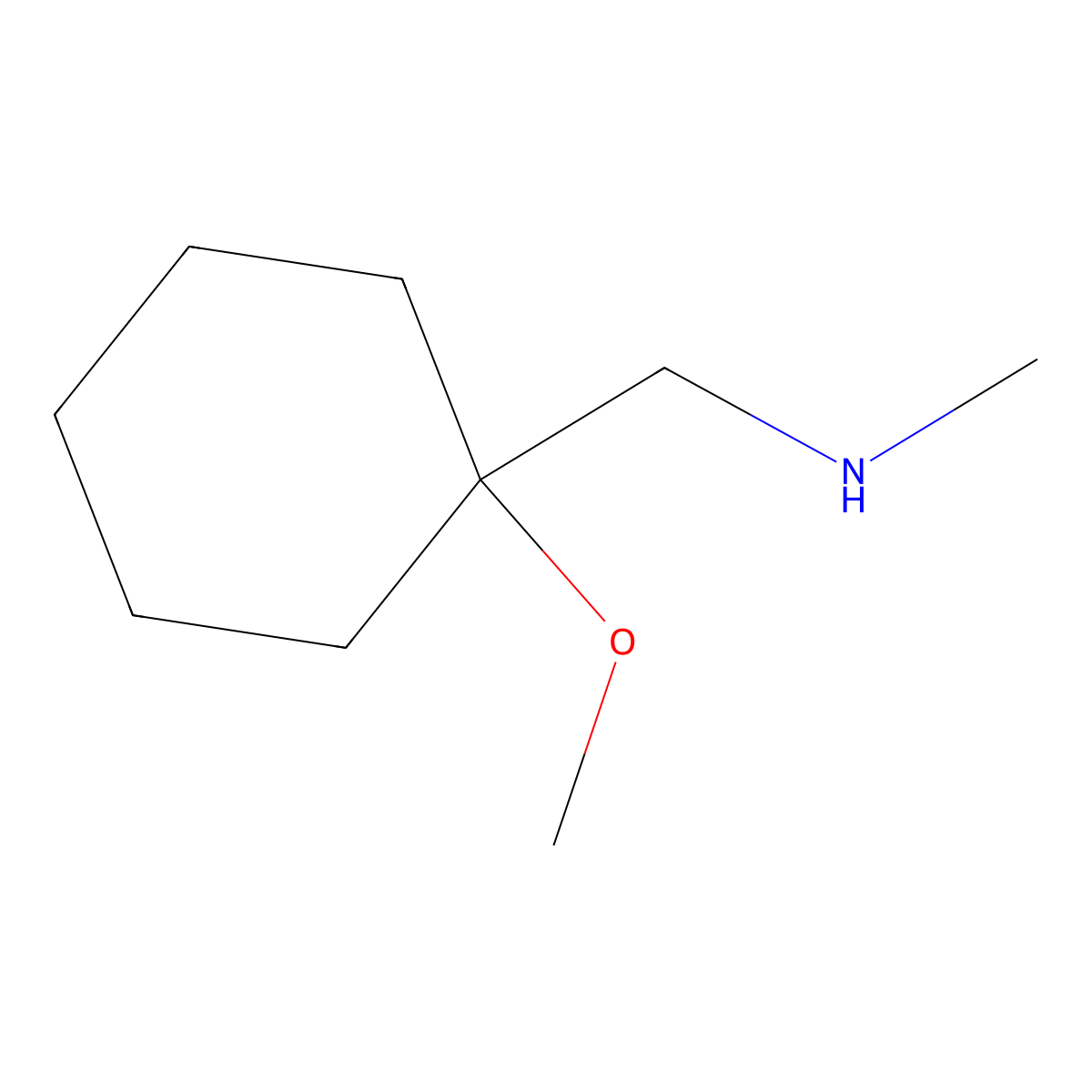 [(1-Methoxycyclohexyl)methyl](methyl)amine molecular structure, CAS 1248079-42-6