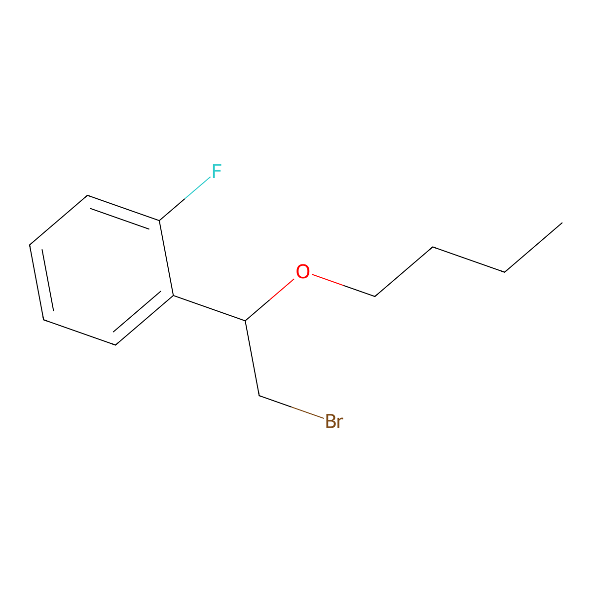 1-(2-Bromo-1-butoxyethyl)-2-fluorobenzene molecular structure, CAS 1248082-26-9