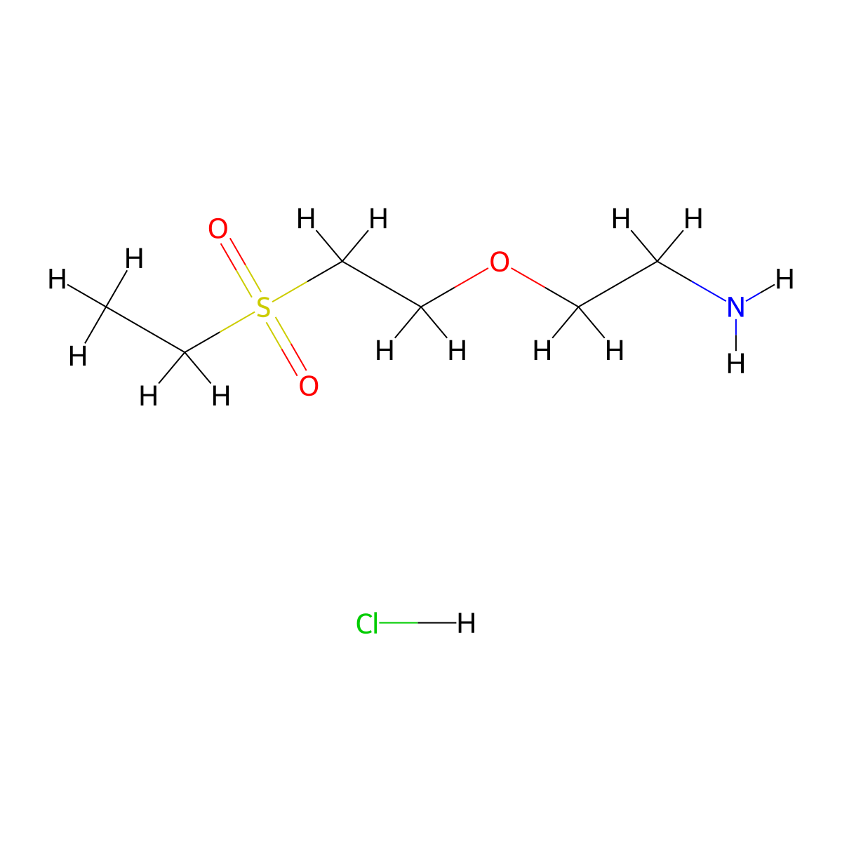 2-(2-Ethanesulfonylethoxy)-ethylamine hydrochloride molecular structure, CAS 1248082-35-0